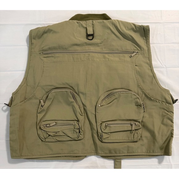 fishing vest white river fly shop size medium olive - Picture 2 of 7